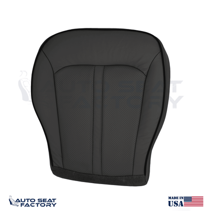2011 - 2015 Lincoln MKX Perforated Driver Bottom Black Vinyl Seat Cover - OEM-Style Replacement Seat Cover