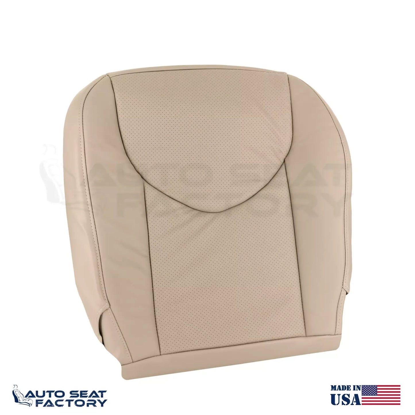 2009 - 2012 Fits Toyota RAV4 Front Left Right BEIGE Leather Seat Cover, Perf. - OEM-Style Replacement Seat Cover