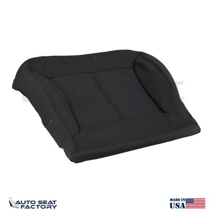 For 2010 - 2013 Buick LaCrosse Left & Right Bottom SOLID Blk Leather Seat Covers - OEM-Style Replacement Seat Cover