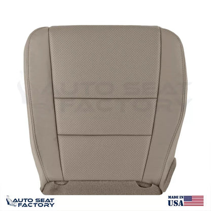 Fits 2007 - 2014 Honda Ridgeline Driver Bottom Perforated Tan Vinyl Seat Cover - OEM-Style Replacement Seat Cover