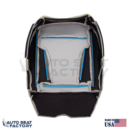 Replacement Fits 2013 - 2017 Audi Q5 Driver Bottom Solid Beige Vinyl Seat Cover - OEM-Style Replacement Seat Cover