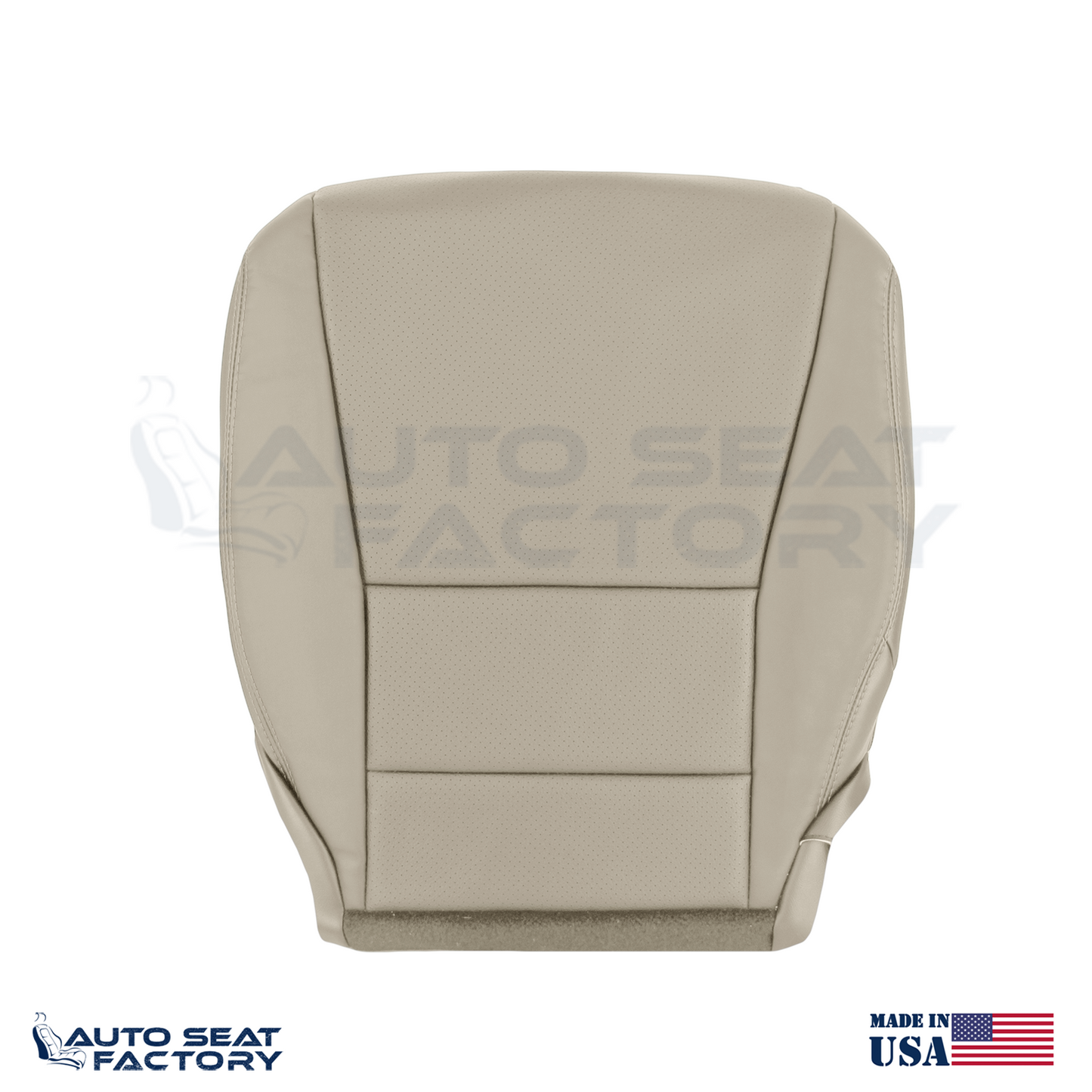 Fits 2013 - 2017 Honda Accord Vinyl PASSENGER Side Bottom Seat Cover Perforated - OEM-Style Replacement Seat Cover