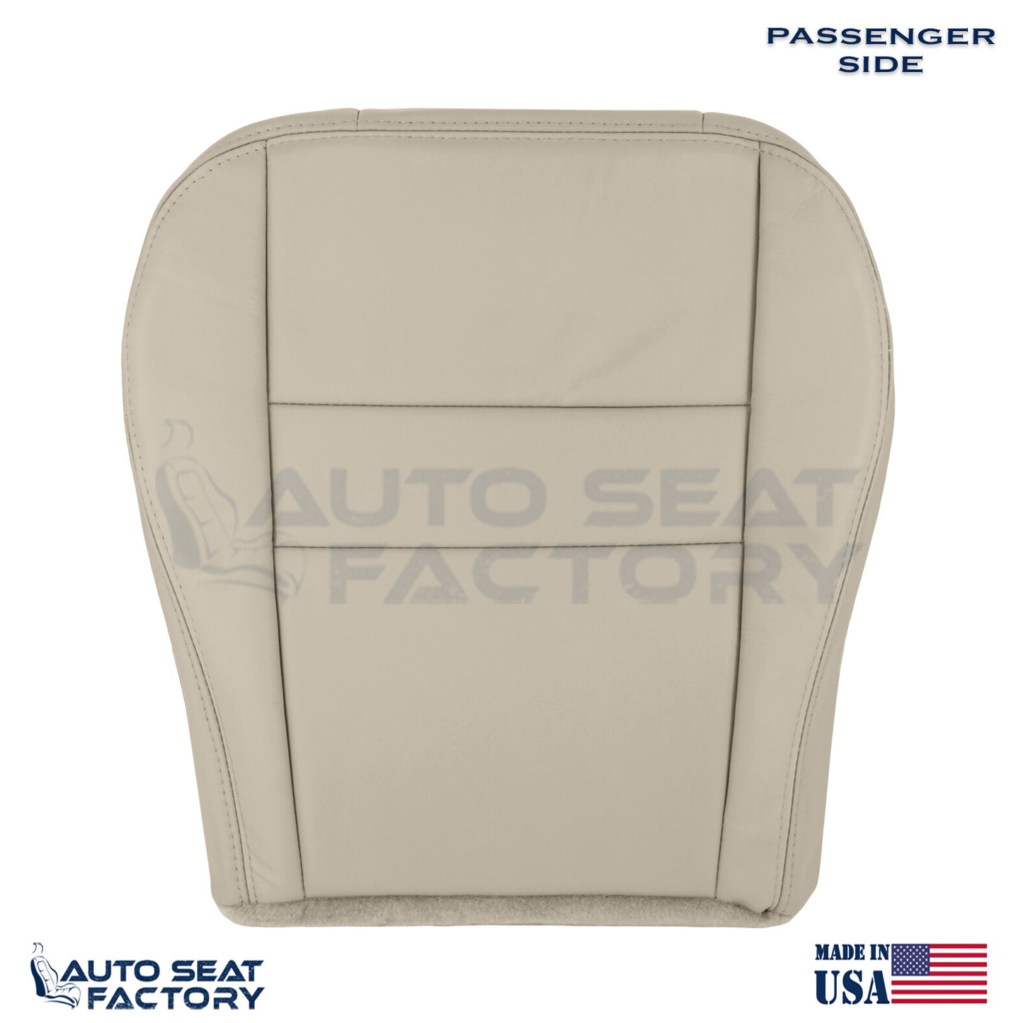 Fits 2009 - 2012 Ford Escape Front PASSENGER Side Bottom Vinyl Replacement Cover - OEM-Style Replacement Seat Cover