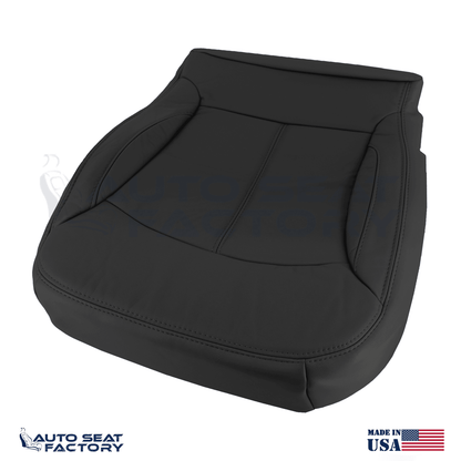 For 2010 - 2013 Buick LaCrosse Left & Right Bottom SOLID Blk Leather Seat Covers - OEM-Style Replacement Seat Cover