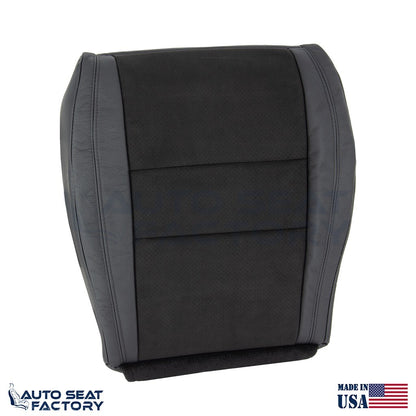 Fits 2016 2017 Dodge Durango Driver Bottom Black Leather/ Suede Seat Cover - OEM-Style Replacement Seat Cover