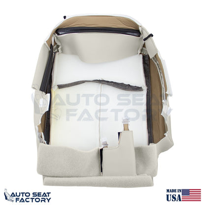 2014 - 2020 Fits Infiniti Q50 LEFT & RIGHT Bottom Gray Vinyl Seat Covers, PERF. - OEM-Style Replacement Seat Cover