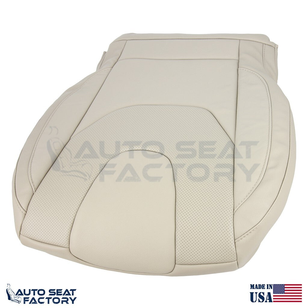 Fits 2013 - 2017 Ford Edge Titanium Perf. Driver Top Bottom Tan Vinyl Seat Cover - OEM-Style Replacement Seat Cover