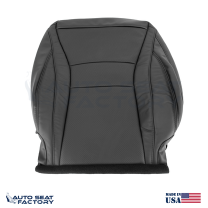 Fits 2013 - 2017 Honda Accord Driver Passenger Perforated Vinyl Seat Covers - OEM-Style Replacement Seat Cover