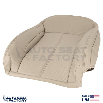 Fits 2010 - 2013 Buick LaCrosse Left & Right Tan Vinyl Seat Covers, PERFORATED - OEM-Style Replacement Seat Cover