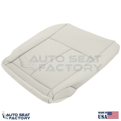 2014 - 2020 Fits Infiniti Q50 Driver Bottom Gray Vinyl Seat Cover, PERFORATED - OEM-Style Replacement Seat Cover