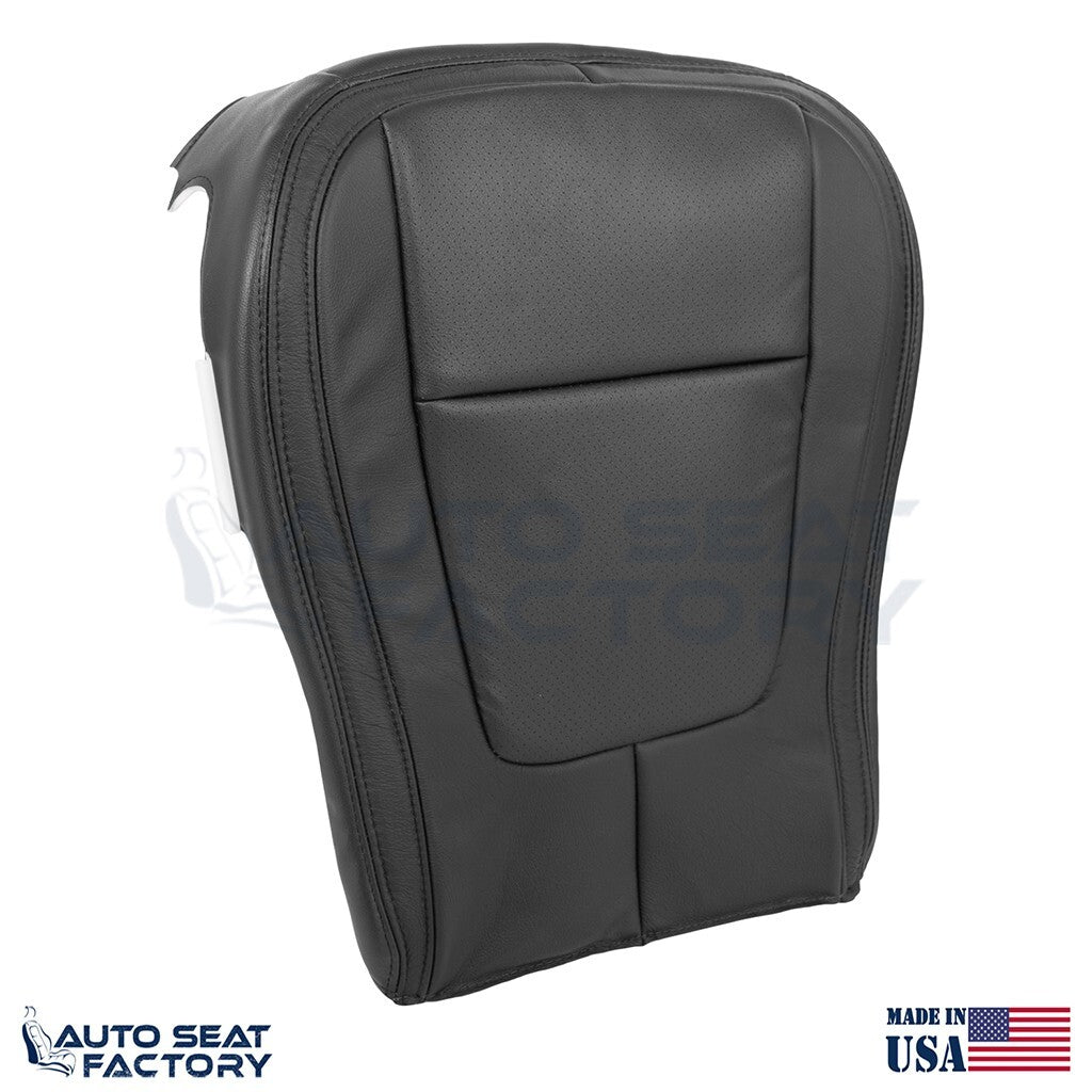 2009 - 2015 Fits Jaguar XF X2 Lower LEFT & RIGHT Black Leather Seat Covers, Perf - OEM-Style Replacement Seat Cover
