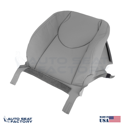 2006 - 2012 Fits Toyota RAV4 Perforated Left & Right Top Gray Vinyl Seat Covers - OEM-Style Replacement Seat Cover