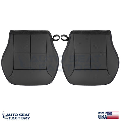 Fits 2007 - 2010 Lincoln MKX Black Leather Seat Covers w/ Piping, Perforated - OEM-Style Replacement Seat Cover