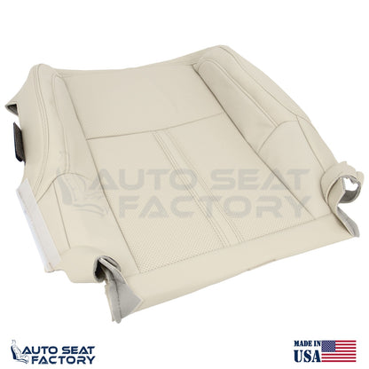 Fits 2009 - 2012 Lincoln MKS Driver Lt. Camel Vinyl Seat Cover, Perforated 2PCS - OEM-Style Replacement Seat Cover