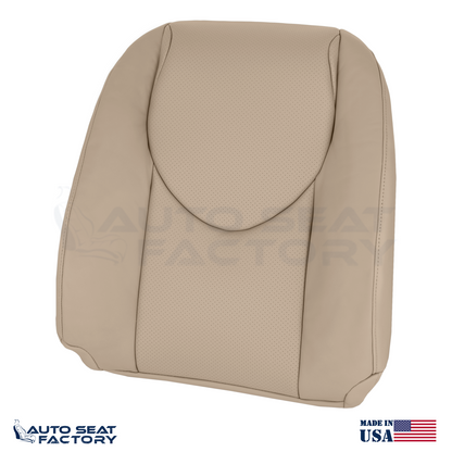 2009 - 2012 FITS Toyota RAV4 Driver Top & Bottom Beige Seat Covers Perforated VL - OEM-Style Replacement Seat Cover