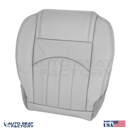 For 2013 - 2017 GMC Acadia Perforated Driver Bottom Lt Titanium Vinyl Seat Cover - OEM-Style Replacement Seat Cover