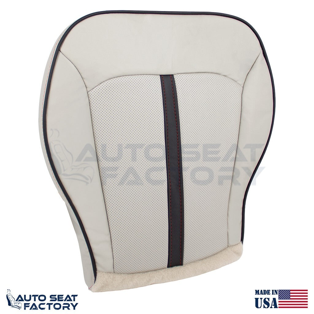 2011 -2015 Fits Lincoln MKX RIGHT Bottom Ceramic/black Vinyl Seat Cover, Perf - OEM-Style Replacement Seat Cover