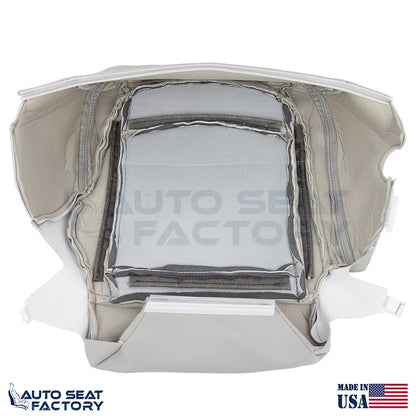 2011 - 2013 Fits Nissan Rogue Driver Bottom Perforated Gray Vinyl Seat Cover - OEM-Style Replacement Seat Cover