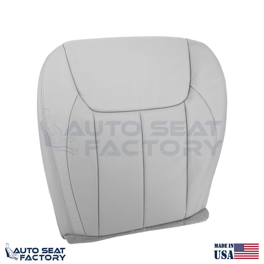Fits 2006 - 2011 Cadillac DTS Driver Bottom Titanium Vinyl Seat Cover, Perf. - OEM-Style Replacement Seat Cover