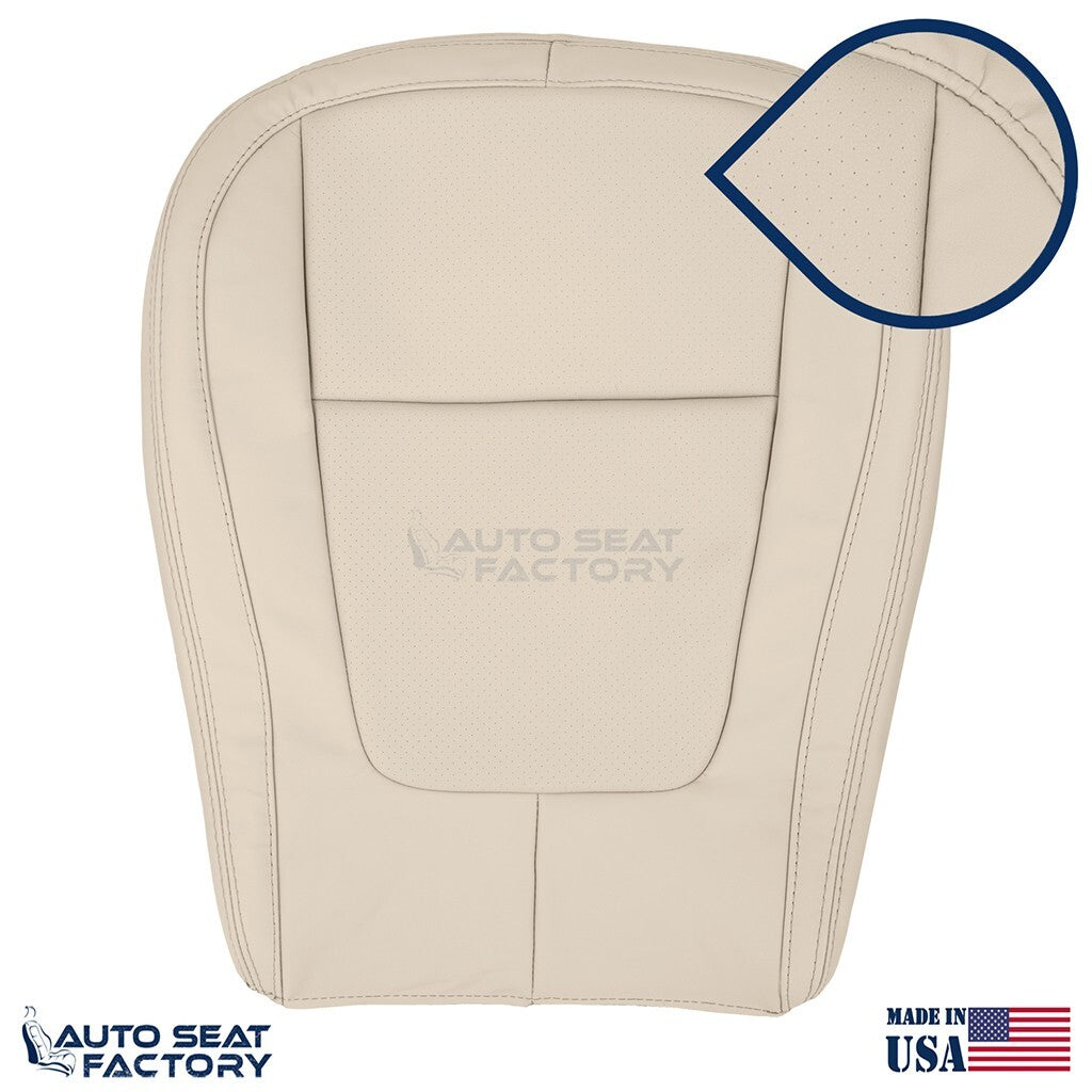 2009 - 2015 Fits Jaguar XF X2 Lower LEFT & RIGHT Tan Vinyl Seat Covers, Perf - OEM-Style Replacement Seat Cover
