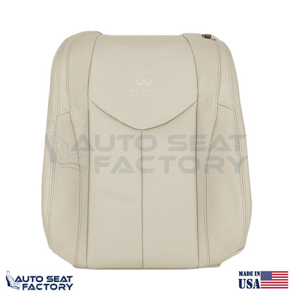 Perforated PASSENGER Top Seat Cover Fits 2009 - 2013 Infiniti G37 CONVERTIBLE - OEM-Style Replacement Seat Cover
