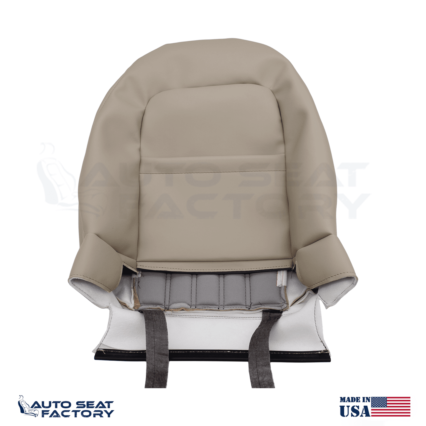 2001 -2005 Fits Jaguar XK8 XKR Driver & Passenger SDC Coffee Leather Seat Covers - OEM-Style Replacement Seat Cover