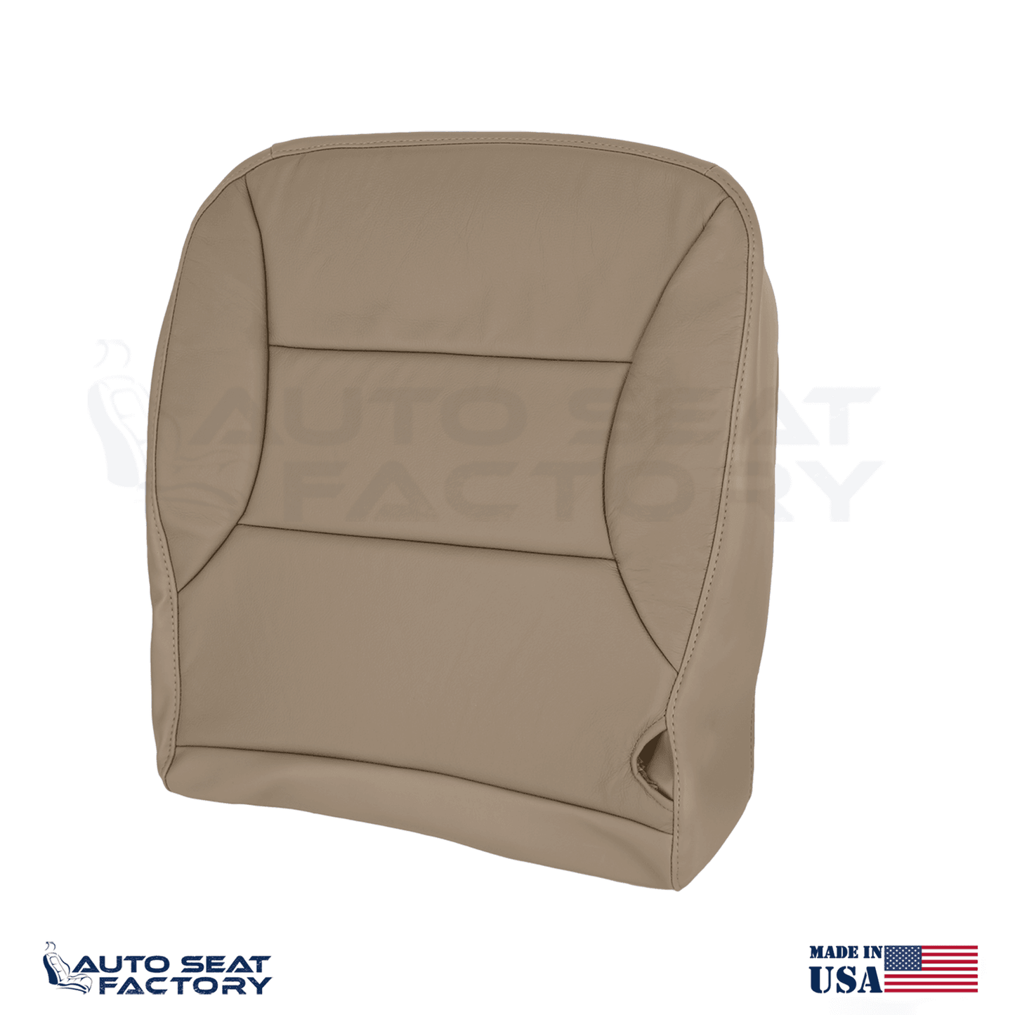 Fits 1997 - 2001 Ford Expedition Front Tan Leather Replacement Seat Covers - OEM-Style Replacement Seat Cover