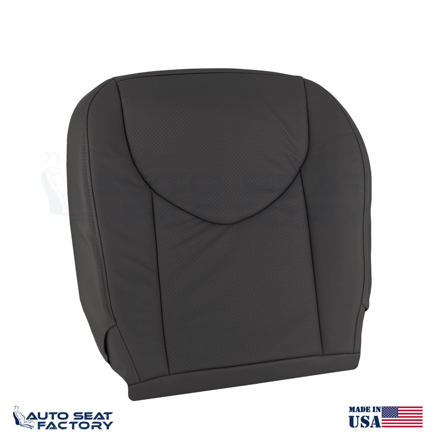 2006 -2012 Fits Toyota RAV4 Perforated LEFT & RIGHT Black Vinyl Seat Covers 4PCS - OEM-Style Replacement Seat Cover