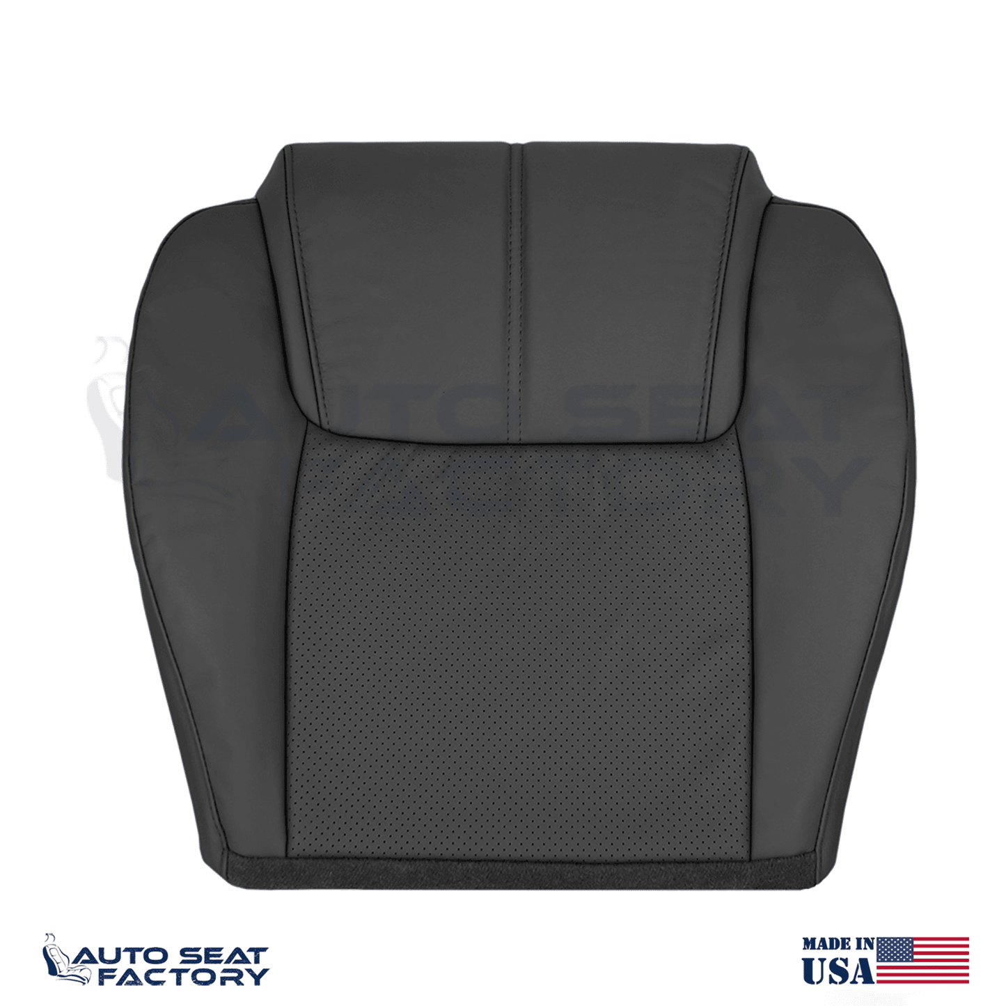 Fits 2006 - 2010 Jeep Commander Driver Side Bottom Leather Perforated Seat Cover - OEM-Style Replacement Seat Cover