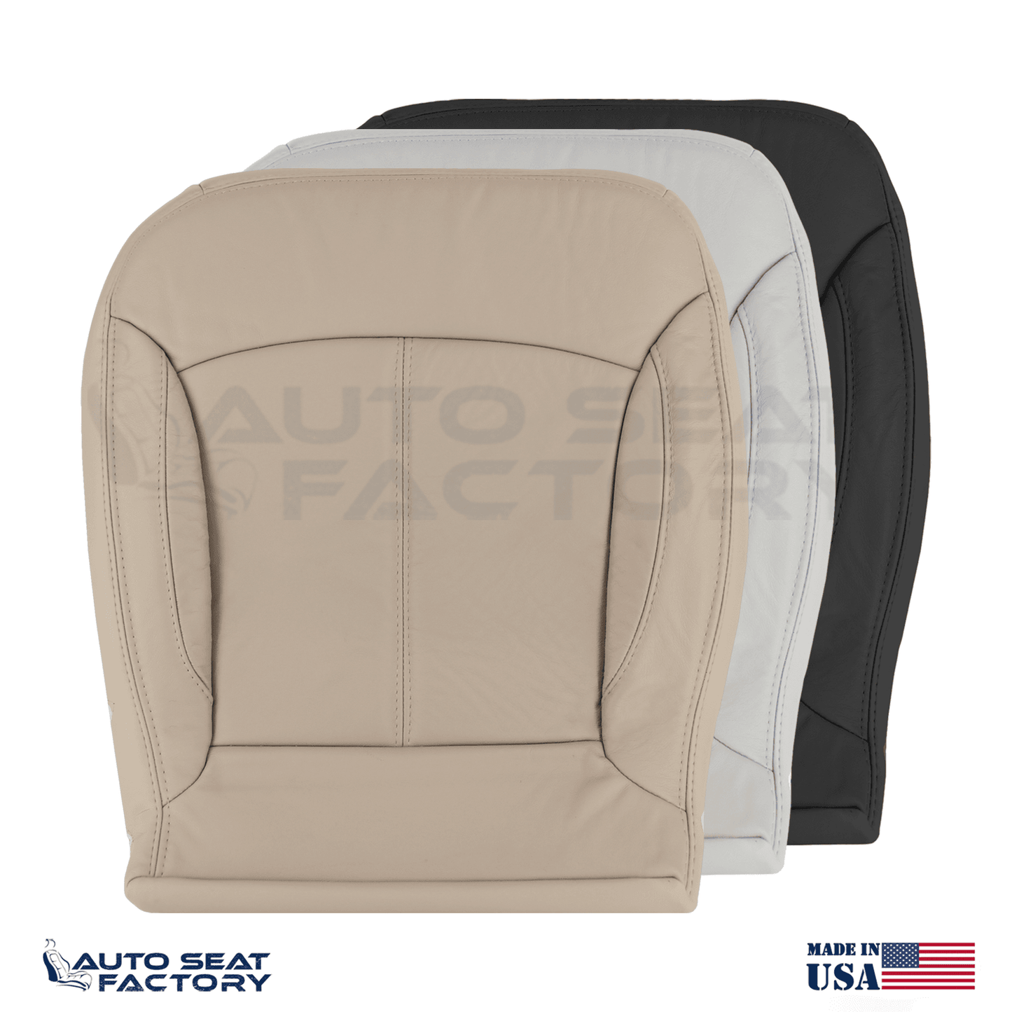 Replacement Fits 2010 - 2013 Buick Lacrosse Driver Bottom SOLID Vinyl Seat Cover - OEM-Style Replacement Seat Cover