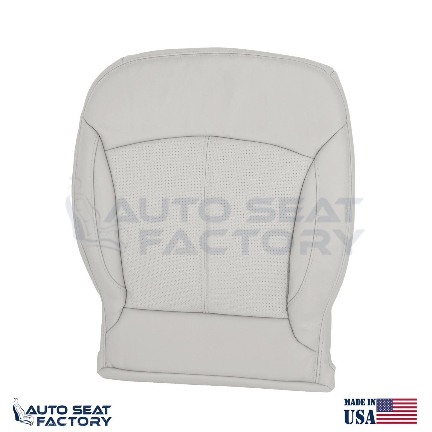 Fits 2010 - 2013 Buick LaCrosse RIGHT Top & Bottom Gray Vinyl Seat Covers, Perf. - OEM-Style Replacement Seat Cover