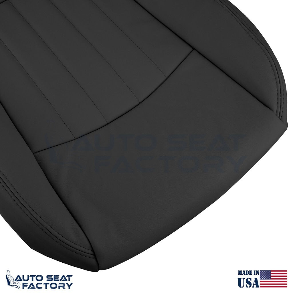 2014 - 2017 Fits Infiniti QX50 Driver Side Bottom Black Vinyl Seat Cover - OEM-Style Replacement Seat Cover