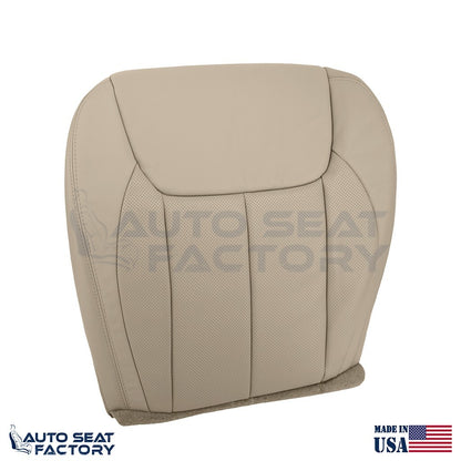 For 2006 - 2011 Cadillac DTS LEFT & RIGHT Bottom Cashmere Vinyl Seat Cover, Perf - OEM-Style Replacement Seat Cover