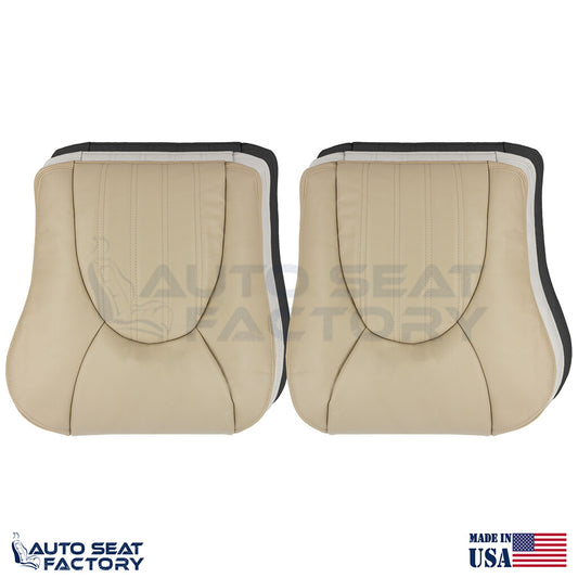 Replacement 1997 - 2000 Jaguar XK8 Driver & Passenger Bottom Leather Seat Covers - OEM-Style Replacement Seat Cover