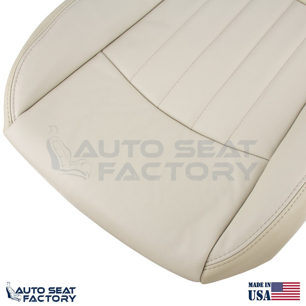 2014 - 2017 Fits Infiniti QX50 PASSENGER Top & Bottom Wheat Vinyl Seat Covers - OEM-Style Replacement Seat Cover