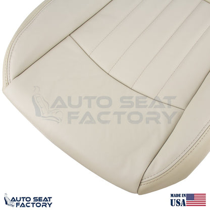 2014 - 2017 Fits Infiniti QX50 PASSENGER Top & Bottom Wheat Vinyl Seat Covers - OEM-Style Replacement Seat Cover