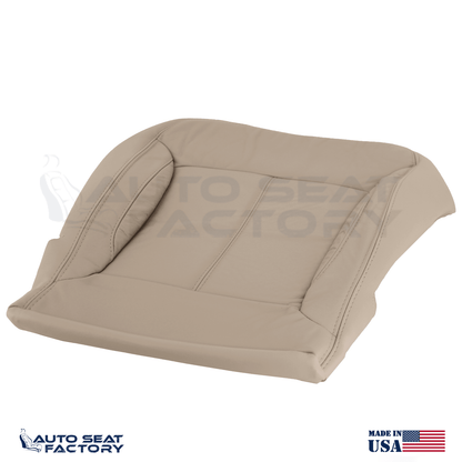 For 2010 - 2013 Buick LaCrosse Left & Right Bottom SOLID Tan Leather Seat Covers - OEM-Style Replacement Seat Cover