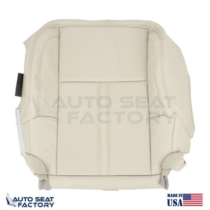 Fits 2009 - 2012 Lincoln MKS Driver Cashmere Vinyl Seat Cover, Perforated 2PCS - OEM-Style Replacement Seat Cover