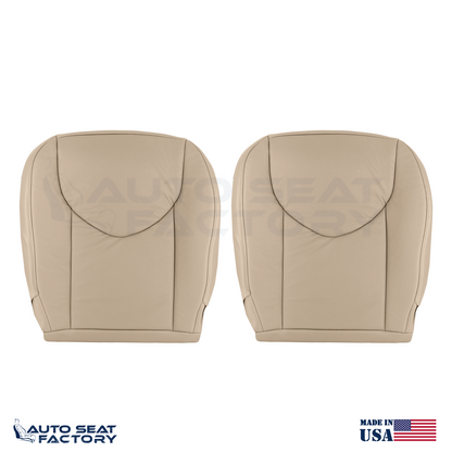 2009 -2012 Fits Toyota RAV4 Perforated Lower Left & Right BEIGE Vinyl Seat Cover - OEM-Style Replacement Seat Cover