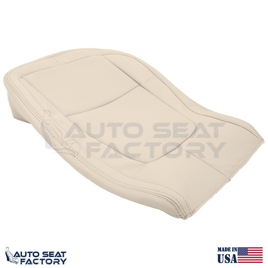 2009 - 2015 Fits Jaguar XF X2 RIGHT Bottom Tan Vinyl Seat Cover, Perforated - OEM-Style Replacement Seat Cover
