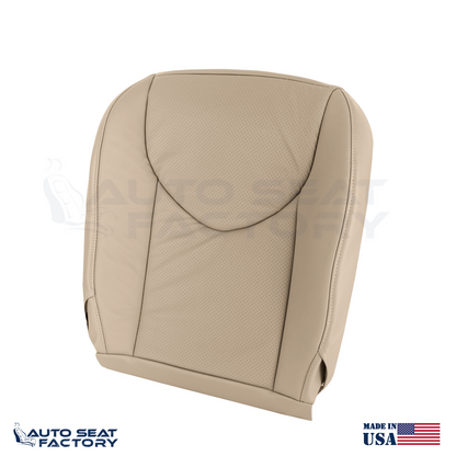 2009 - 2012 FITS Toyota RAV4 Driver Top & Bottom Beige Seat Covers Perforated VL - OEM-Style Replacement Seat Cover