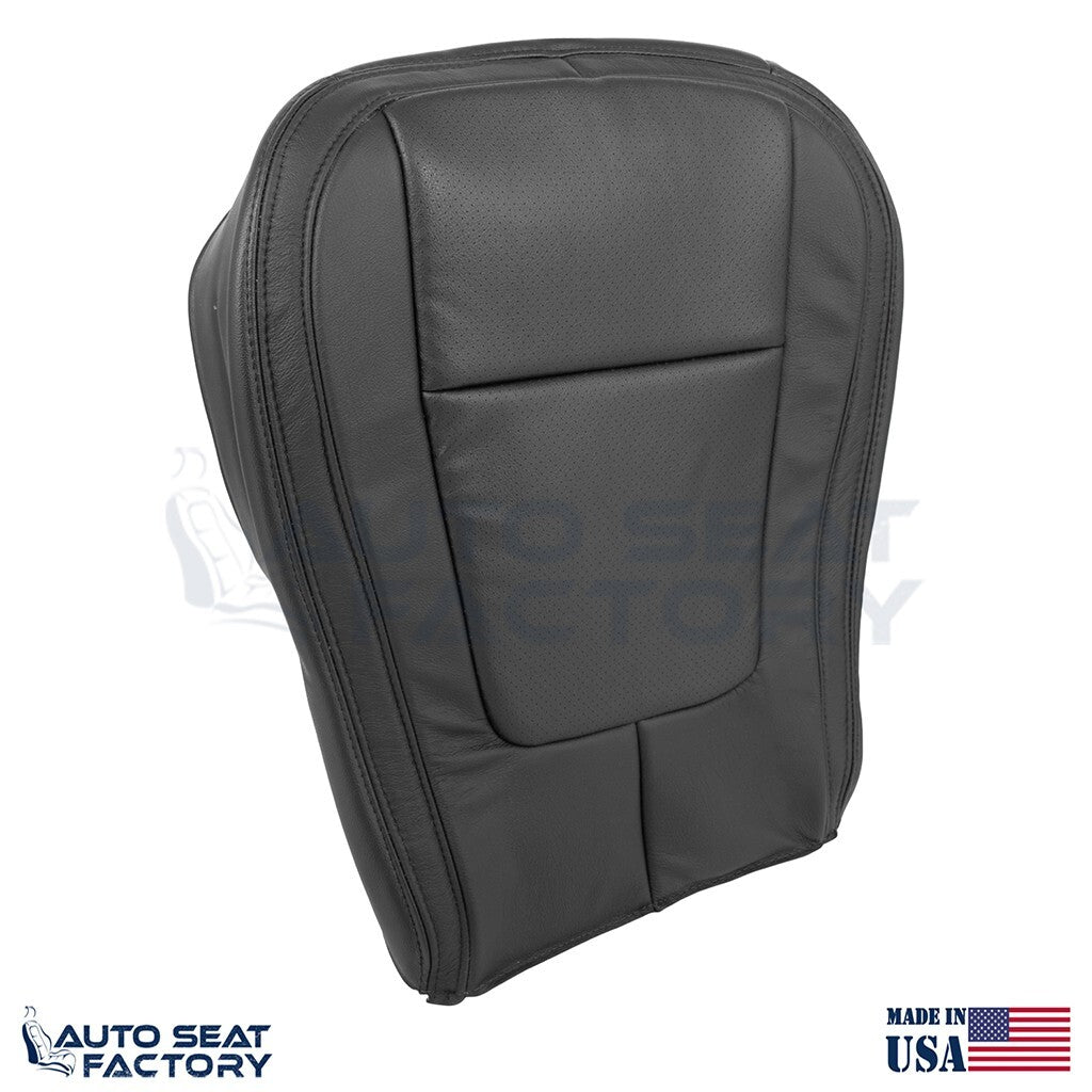 2009 - 2015 Fits Jaguar XF X2 RIGHT Bottom Black Vinyl Seat Cover, Perforated - OEM-Style Replacement Seat Cover