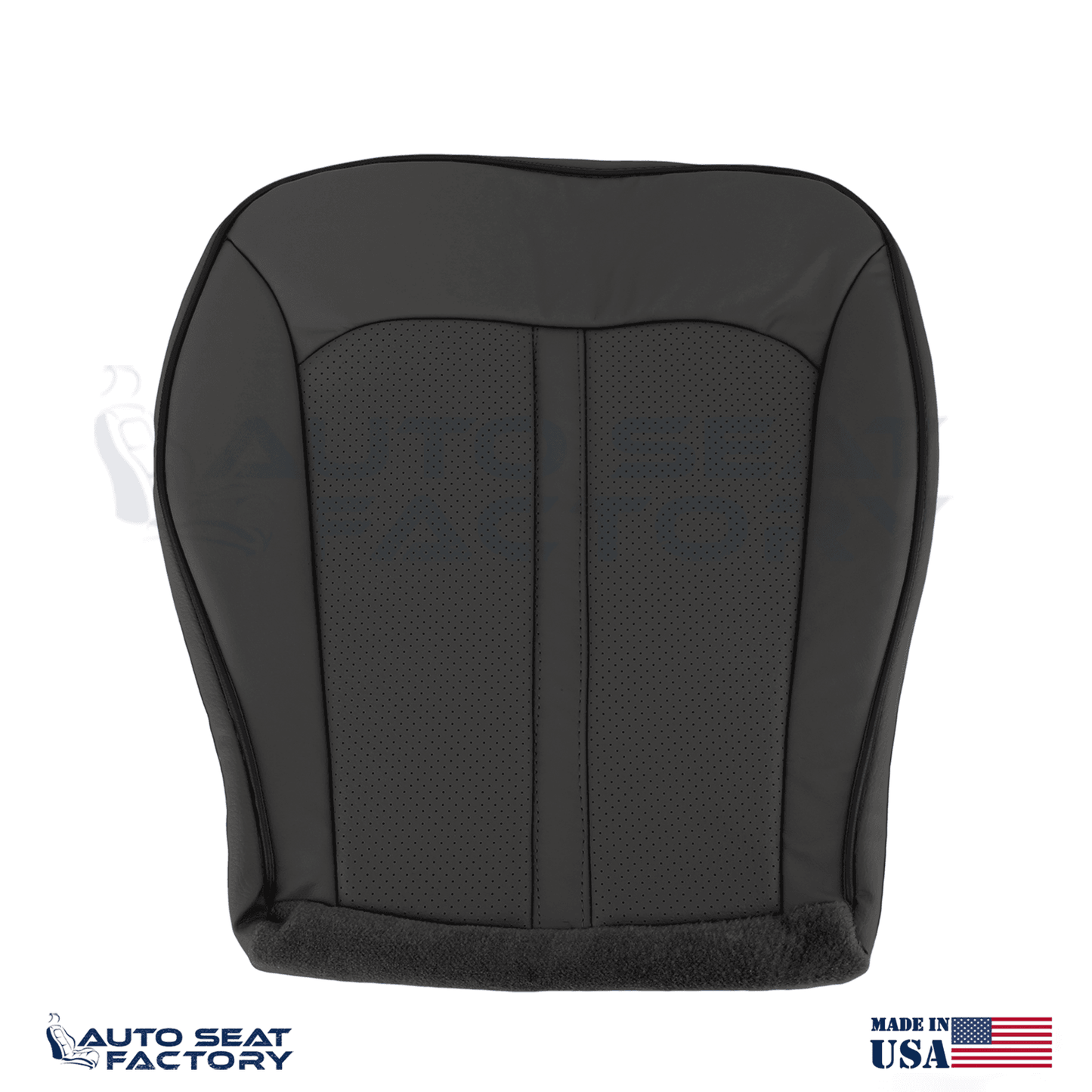 Replacement 2011 -2015 Lincoln MKX Perforated Black Vinyl Seat Covers 4PCS - OEM-Style Replacement Seat Cover