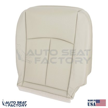 2014 - 2020 Fits Infiniti Q50 PASSENGER Bottom Wheat Vinyl Seat Cover PERFORATED - OEM-Style Replacement Seat Cover