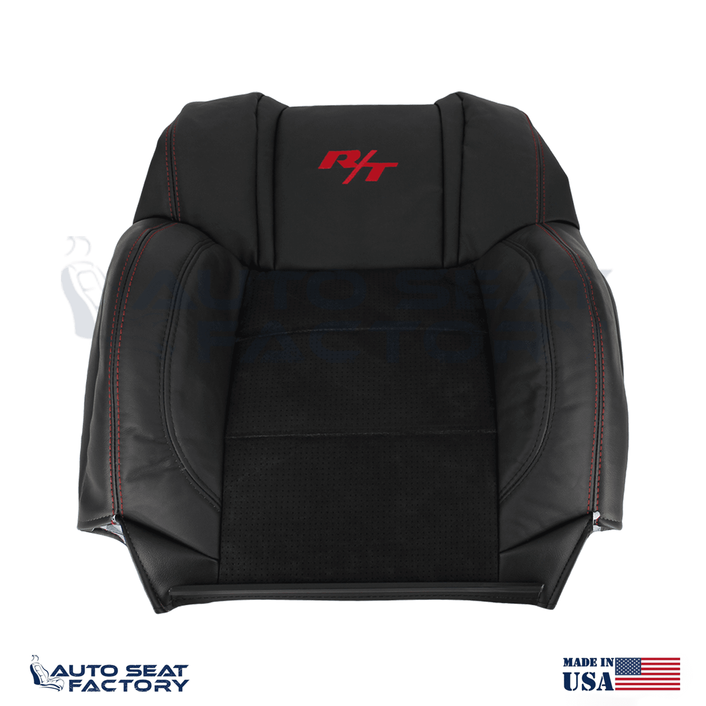 Replacement Black Seat Cover Fits 2006 - 2010 Dodge Charger RT Front Tops - OEM-Style Replacement Seat Cover