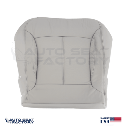 For 2010 -2013 Buick LaCrosse Left & Right Bottom SOLID Gray Leather Seat Covers - OEM-Style Replacement Seat Cover