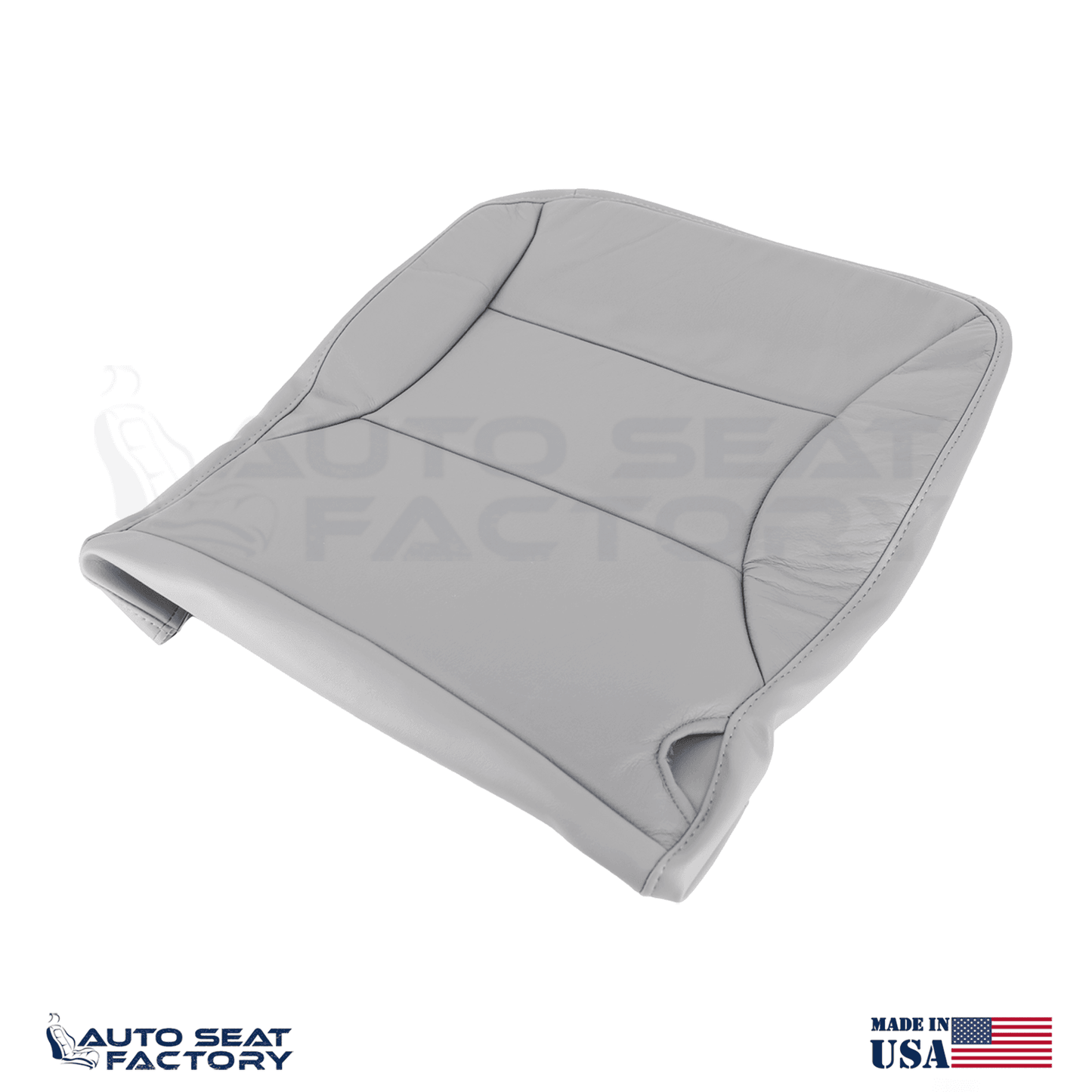 Fits 1997 - 2001 Ford Expedition Front Gray Leather Replacement Seat Covers - OEM-Style Replacement Seat Cover