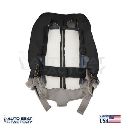 Fits 2009 - 2012 Lincoln MKS Driver Black Vinyl Seat Covers, Perforated 2PCS - OEM-Style Replacement Seat Cover