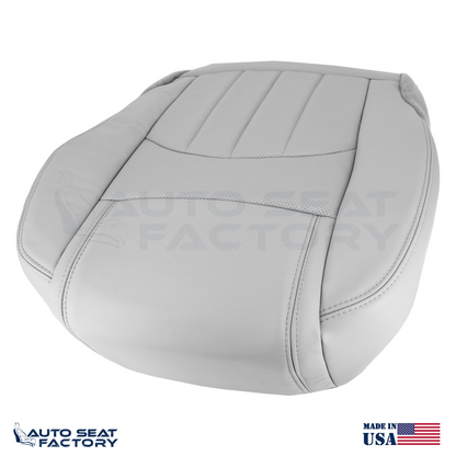 For 2013 - 2017 GMC Acadia Perforated PASSENGER Bottom Titanium Vinyl Seat Cover - OEM-Style Replacement Seat Cover