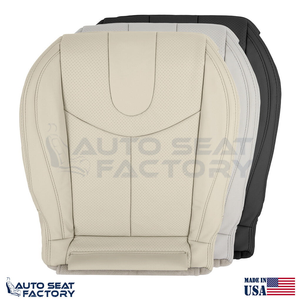 Perforated Driver Bottom Seat Cover Fits 2009 - 2013 Infiniti G37 CONVERTIBLE - OEM-Style Replacement Seat Cover